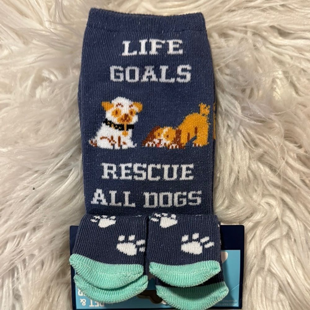 Dog  & owner Rescue Socks